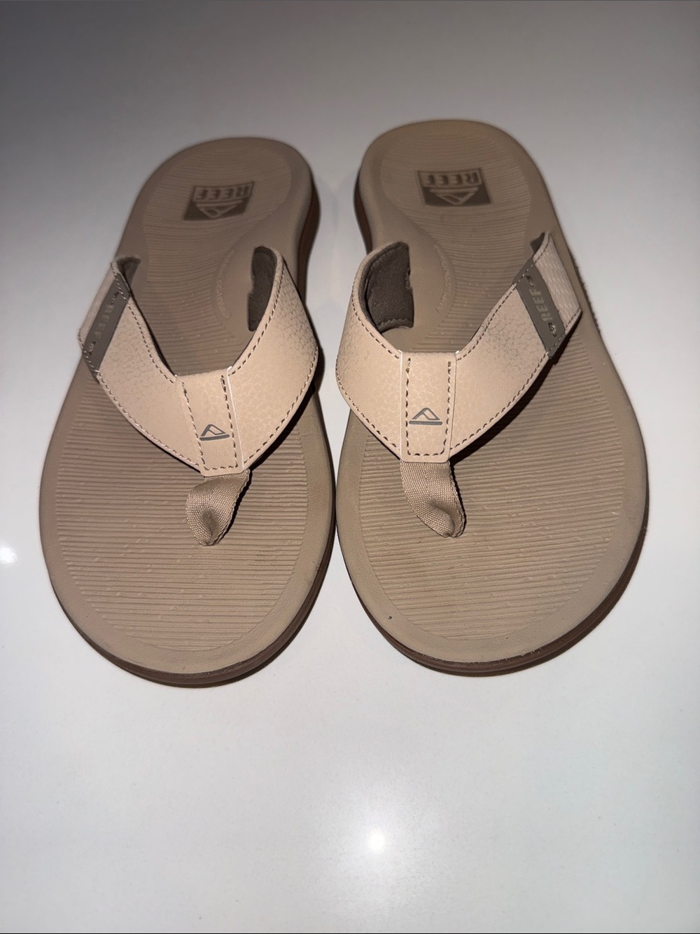 Reef Santa Ana Men's Flip Flop Sandals Size 7 Tan Beige